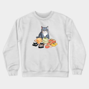 Sushi Cats: Adorably Purrfect T-Shirt for Cat and Sushi Lovers! Crewneck Sweatshirt